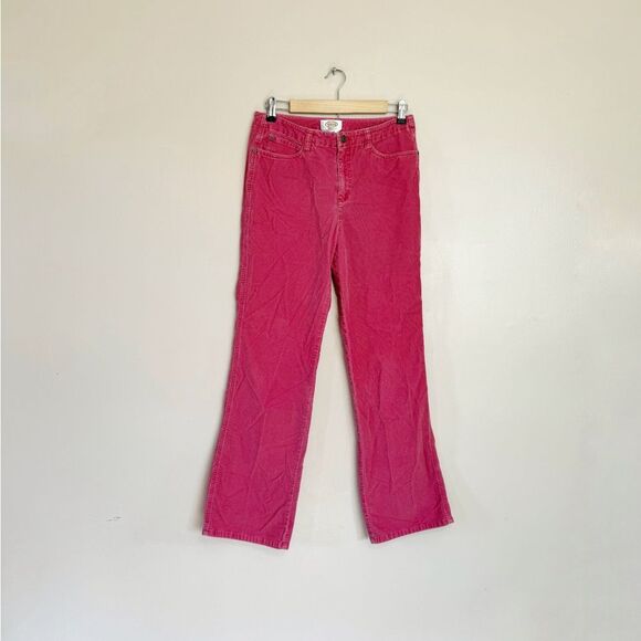 SALE! Salmon Talbots Straight Fit Stretch Corduroys Y2K Size 8 EUC - Picture 1 of 5